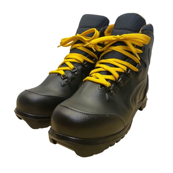 Asolo Men’s Black Leather Lace-Up AWS 840 NNN BC System Ski Boots Size 9 - Picture 3 of 11